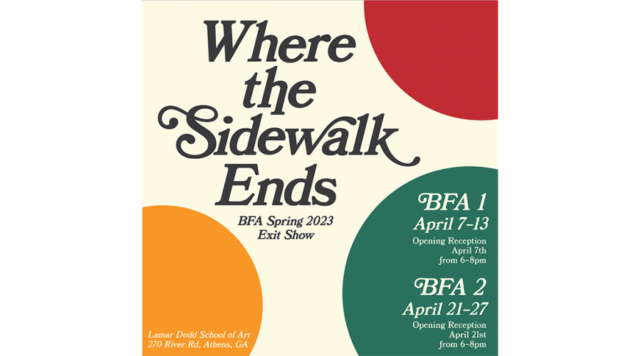 'Where the Sidewalk Ends, Spring 2023 BFA Exit Show' celebrates